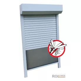   Műanyag redőny integrált szúnyoghálóval - Fehér színben