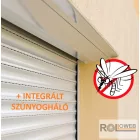 Vakolható műanyag redőny, 20°-os redőnytokkal, integrált rovarhálóval - Fehér színben
