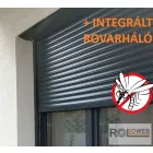 Vakolható alumínium redőny, 20°-os redőnytokkal, integrált rovarhálóval