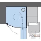 Vakolható alumínium redőny, 20°-os redőnytokkal, integrált rovarhálóval