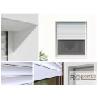 Vakolható alumínium redőny, 20°-os redőnytokkal, integrált rovarhálóval