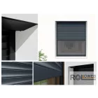 Vakolható alumínium redőny, 20°-os redőnytokkal, integrált rovarhálóval