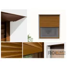 Vakolható alumínium redőny, 20°-os redőnytokkal, integrált rovarhálóval