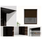 Vakolható alumínium redőny, 20°-os redőnytokkal, integrált rovarhálóval