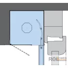 Vakolható alumínium redőny 90°-os redőnytokkal