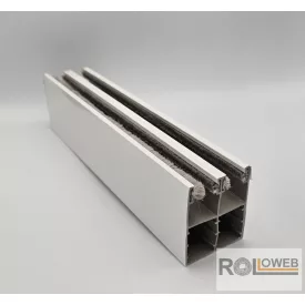   Műanyag lefutó (redőnyláb) integrált rovarhálós redőnyhöz, kefézve - Fehér színben