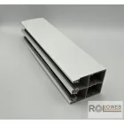 Műanyag lefutó (redőnyláb) integrált rovarhálós redőnyhöz, kefézve - Fehér színben