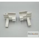 Műanyag lécbevezető integrált rovarhálós alumínium redőnyhöz (alumínium tokvéghez)