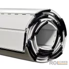 Alumínium redőnypalást (arriterezve),  alumínium záróléccel (gumizva)