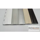 Alumínium redőnypalást (arriterezve),  alumínium záróléccel (gumizva)