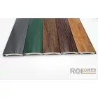 Alumínium redőnypalást (arriterezve),  alumínium záróléccel (gumizva)