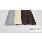 Alumínium redőnypalást (arriterezve),  alumínium záróléccel (gumizva)