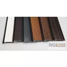 Alumínium redőnypalást (arriterezve),  alumínium záróléccel (gumizva)