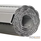 Műanyag maxi redőnypalást (55mm) alumínium záróléccel (gumizva) - fehér színben