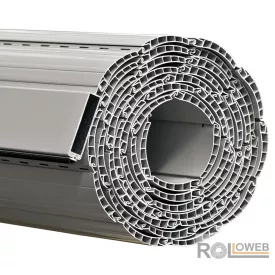   Műanyag maxi redőnypalást (55 mm) alumínium záróléccel (gumizva) - Fehér színben