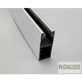 Műanyag lefutó (redőnyláb) kefézve - Fehér színben