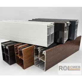   Alumínium lefutó (redőnyláb) integrált rovarhálós redőnyhöz kefézve