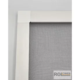   Rovarháló szett műanyag profilból (18x32) Egyedi méretre - Fehér színben