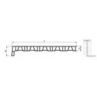 Műanyag ablakpárkány - Fehér színben