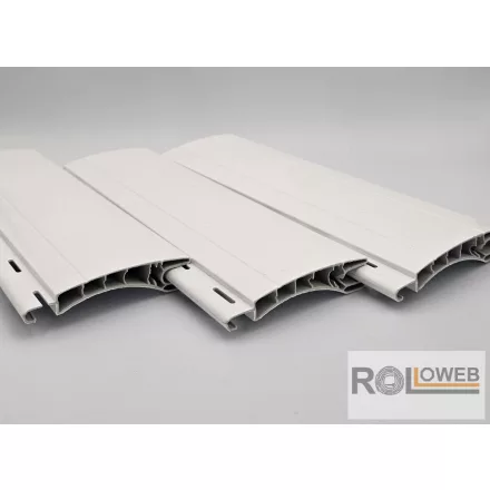 Műanyag maxi redőnyléc (55 mm) - Fehér színben