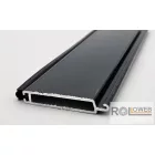 Alumínium záróléc gumizva (műanyag és alumínium redőnyléchez)