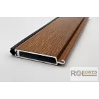 Alumínium záróléc gumizva (műanyag és alumínium redőnyléchez)