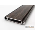 Alumínium záróléc gumizva (műanyag és alumínium redőnyléchez)