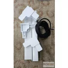 Rovarháló szett műanyag profilból (18x32) - Fehér színben