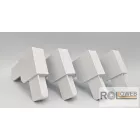 Külső PVC sarok műanyag keretes rovarháló profilhoz (18x32)