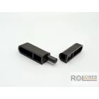 Műanyag mini zsanér (kétrészes)