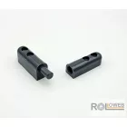 Műanyag mini zsanér (kétrészes)