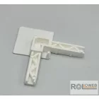 Külső PVC sarok alumínium peremes rovarháló profilhoz (Alu Isso)