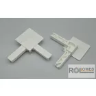 Külső PVC sarok alumínium peremes rovarháló profilhoz (Alu Isso)