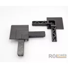 Külső PVC sarok alumínium peremes rovarháló profilhoz (Alu Isso)