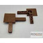 Külső PVC sarok alumínium peremes rovarháló profilhoz (Alu Isso)