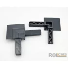 Külső PVC sarok alumínium peremes rovarháló profilhoz (Alu Isso)