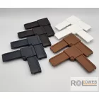 Külső PVC sarok alumínium keretes rovarháló profilhoz (26x11)