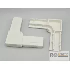 Külső PVC sarok alumínium keretes rovarháló profilhoz (26x11)