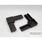 Külső PVC sarok alumínium keretes rovarháló profilhoz (26x11)