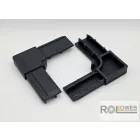 Külső PVC sarok alumínium keretes rovarháló profilhoz (26x11)