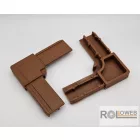 Külső PVC sarok alumínium keretes rovarháló profilhoz (26x11)