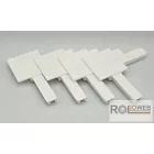 Külső PVC sarok műanyag peremes rovarháló profilhoz (PVC Isso)