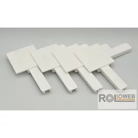   Külső PVC sarok műanyag peremes rovarháló profilhoz (PVC Isso)